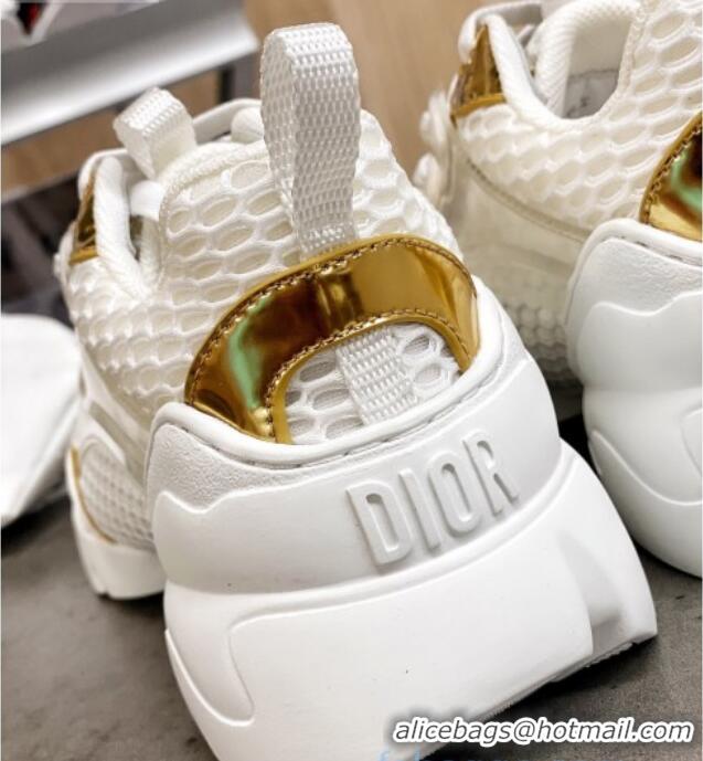 Good Quality Dior D-Connect Sneakers in White/Black Mesh 22027