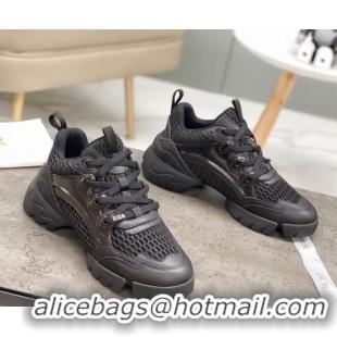 Best Dior D-Connect Sneakers in Black Mesh 22027