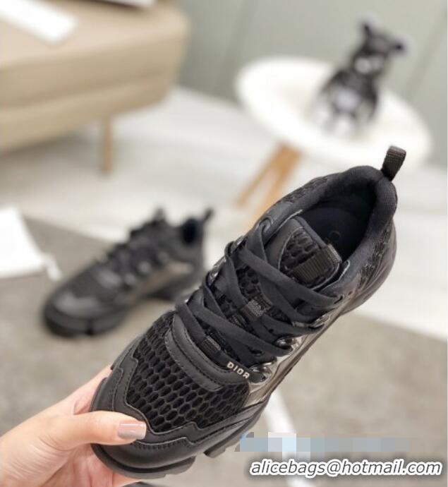 Best Dior D-Connect Sneakers in Black Mesh 22027