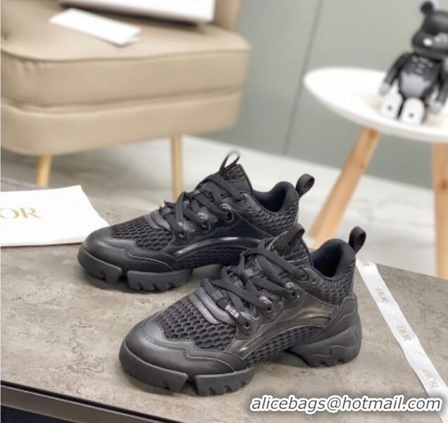 Best Dior D-Connect Sneakers in Black Mesh 22027