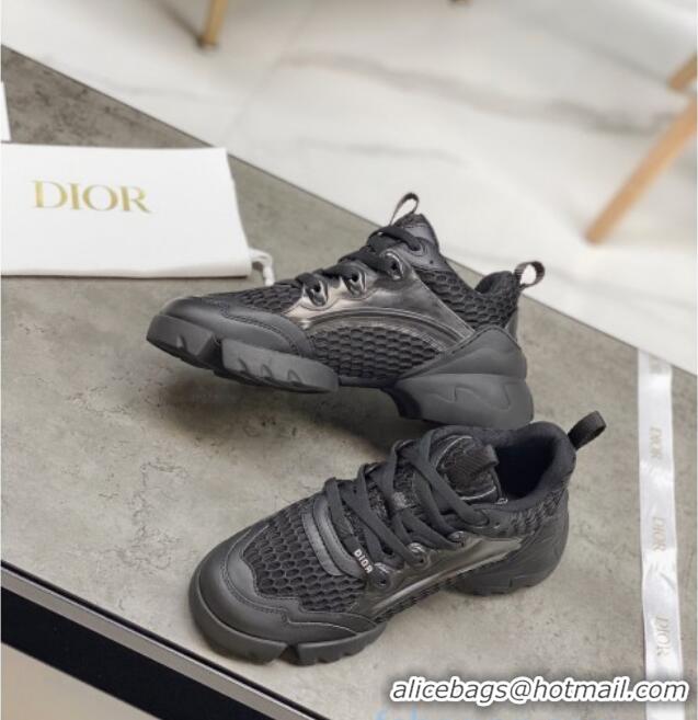 Best Dior D-Connect Sneakers in Black Mesh 22027