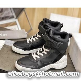 Popular Style Dior Calfskin Boots Sneakers in Black Calfskin 22031