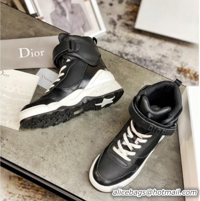 Popular Style Dior Calfskin Boots Sneakers in Black Calfskin 22031