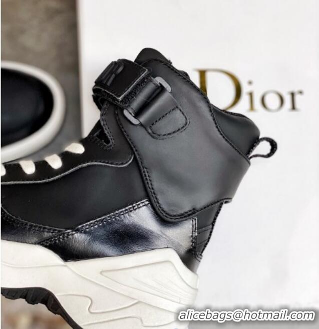 Popular Style Dior Calfskin Boots Sneakers in Black Calfskin 22031