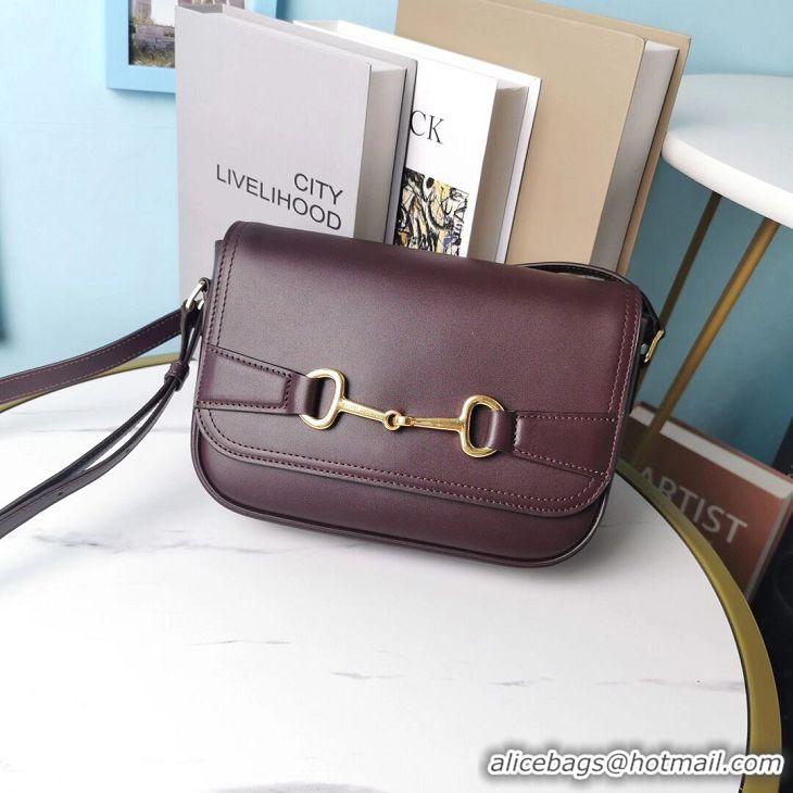 New Design Celine SMALL CLASSIC BAG IN BOX CALFSKIN CL91373 Burgundy