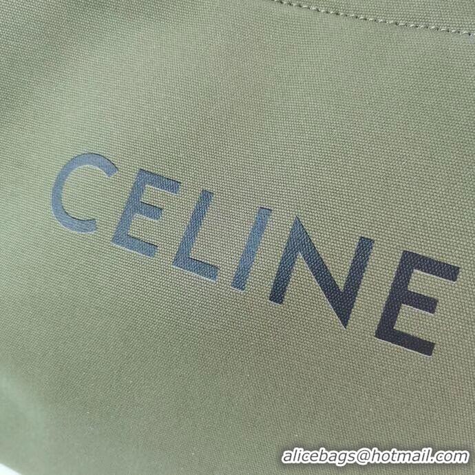 Top Design Celine Original Leather shopping Bag CL92172 blackish green