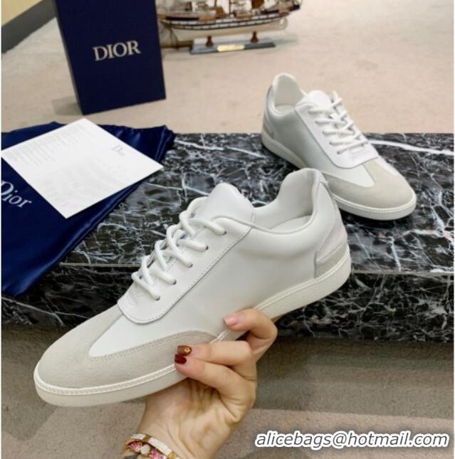 Good Quality Dior Men's Sneakers in Dior Calfskin and Light Grey Suede 02262