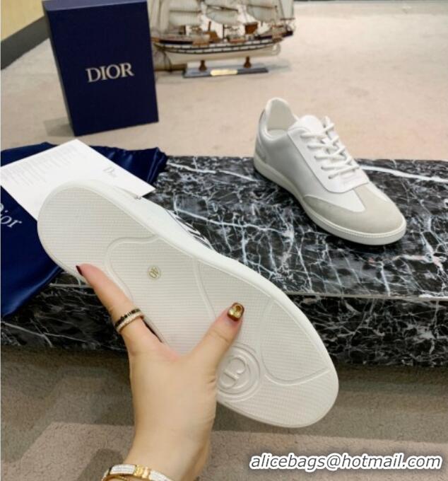 Good Quality Dior Men's Sneakers in Dior Calfskin and Light Grey Suede 02262