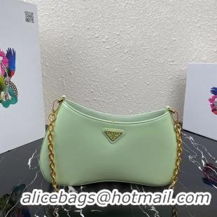 Pretty Style Prada Saffiano leather shoulder bag 2BC148 green