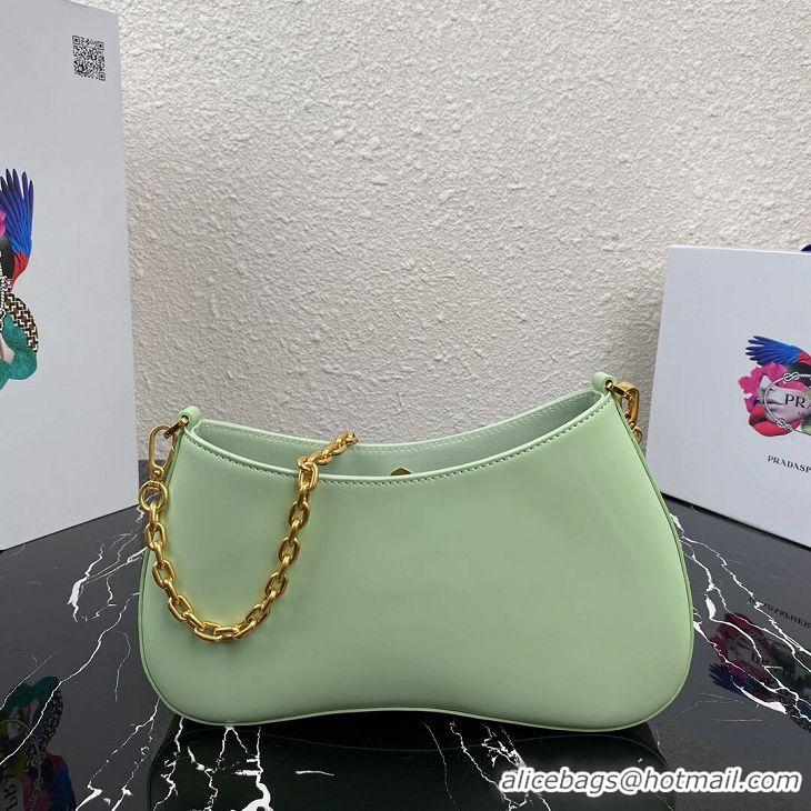 Pretty Style Prada Saffiano leather shoulder bag 2BC148 green