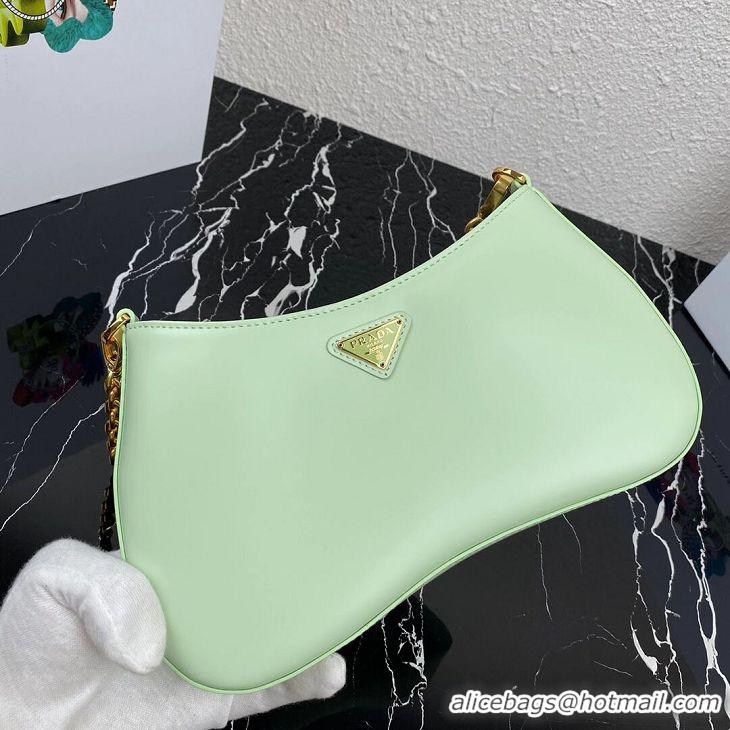 Pretty Style Prada Saffiano leather shoulder bag 2BC148 green