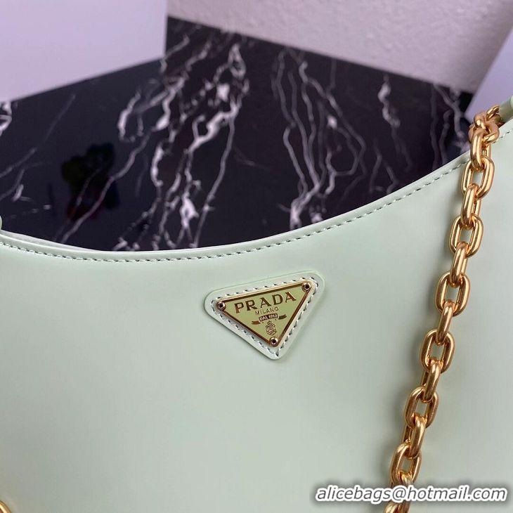 Pretty Style Prada Saffiano leather shoulder bag 2BC148 green