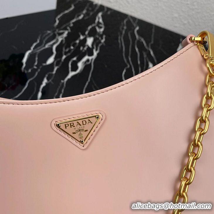 Top Grade Prada Saffiano leather shoulder bag 2BC148 pink