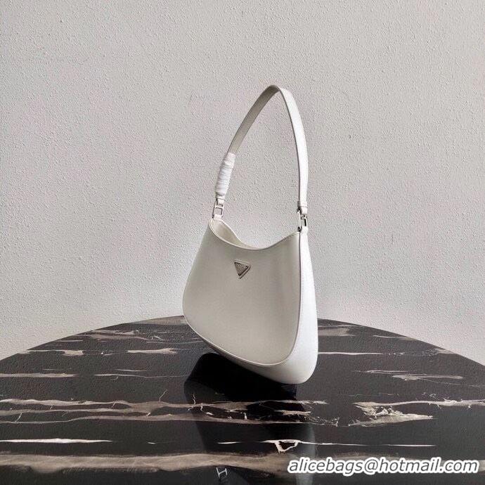 Popular Style Prada Saffiano leather shoulder bag 2BC499 white