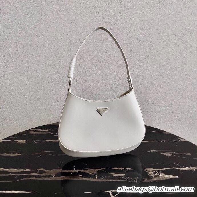 Popular Style Prada Saffiano leather shoulder bag 2BC499 white