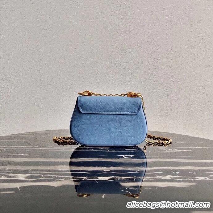 Modern Classic Prada Saffiano leather shoulder bag 2BD275 blue