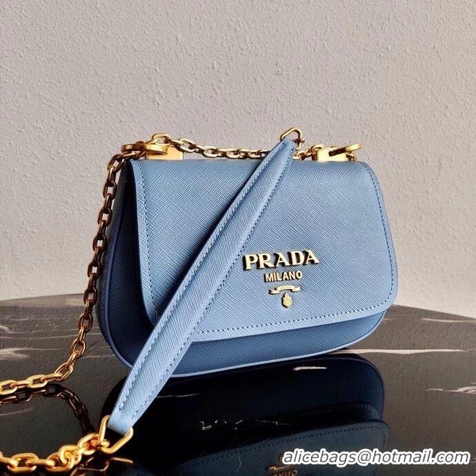 Modern Classic Prada Saffiano leather shoulder bag 2BD275 blue