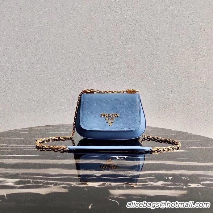 Modern Classic Prada Saffiano leather shoulder bag 2BD275 blue