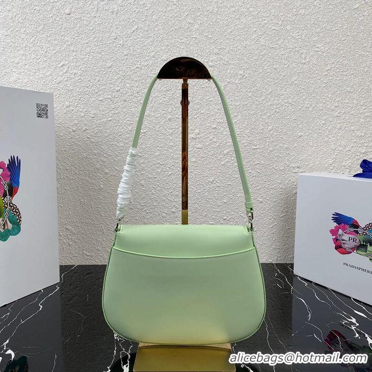 Hot Sell Prada Saffiano leather shoulder bag 2BD311 green