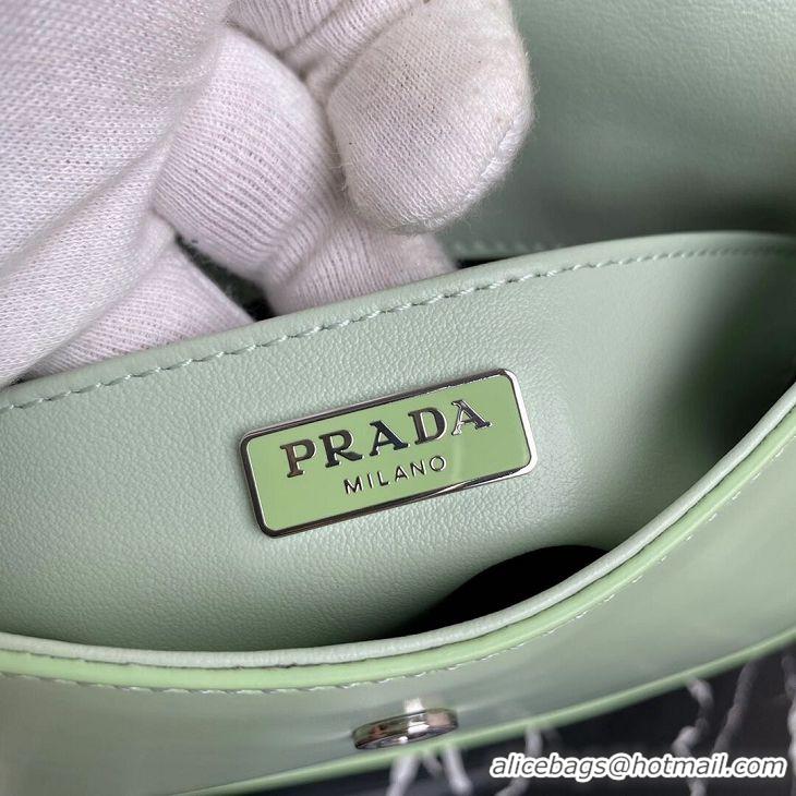 Hot Sell Prada Saffiano leather shoulder bag 2BD311 green