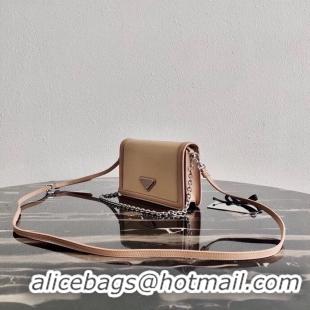 Buy Classic Prada Saffiano leather shoulder bag 2BP019 Biscuits