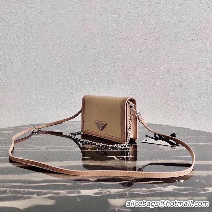 Buy Classic Prada Saffiano leather shoulder bag 2BP019 Biscuits