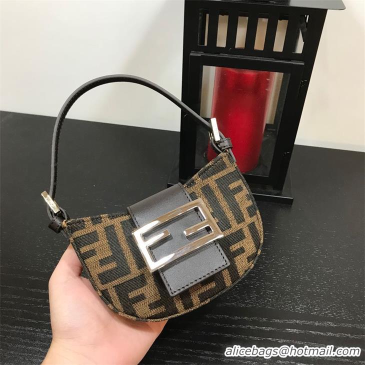 Luxury Cheap FENDI fabric bag F0399 Brown