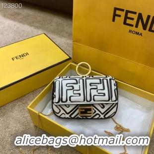 Luxury FENDI NANO BAGUETTE CHARM nappa leather 7AR844