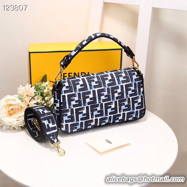 Stylish FENDI fabric bag 8BR600 black