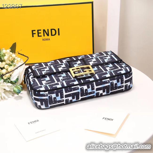 Stylish FENDI fabric bag 8BR600 black