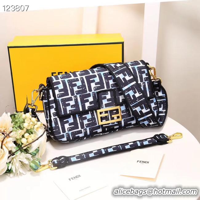 Stylish FENDI fabric bag 8BR600 black