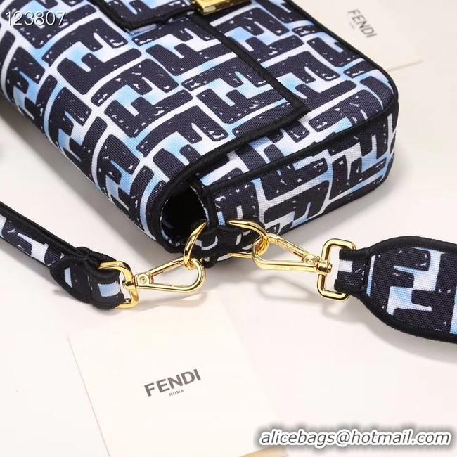 Stylish FENDI fabric bag 8BR600 black