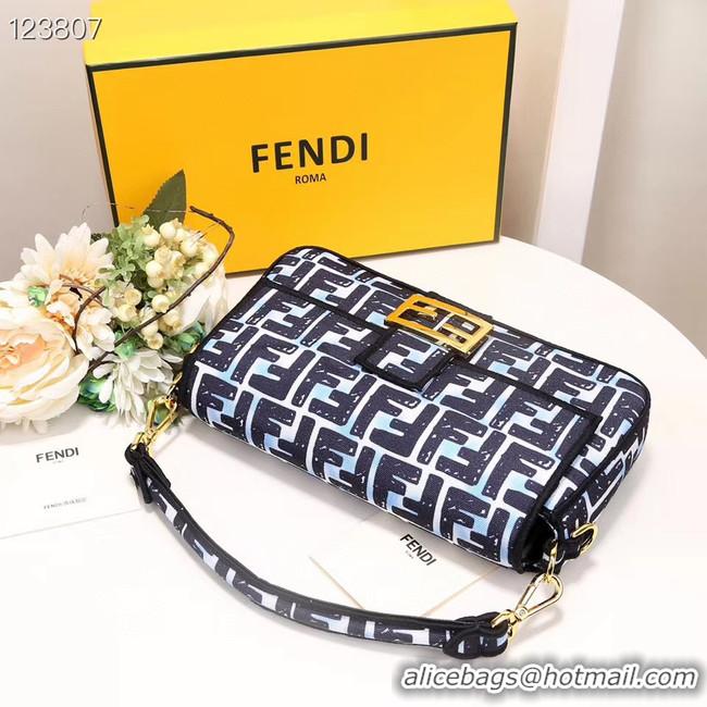 Stylish FENDI fabric bag 8BR600 black