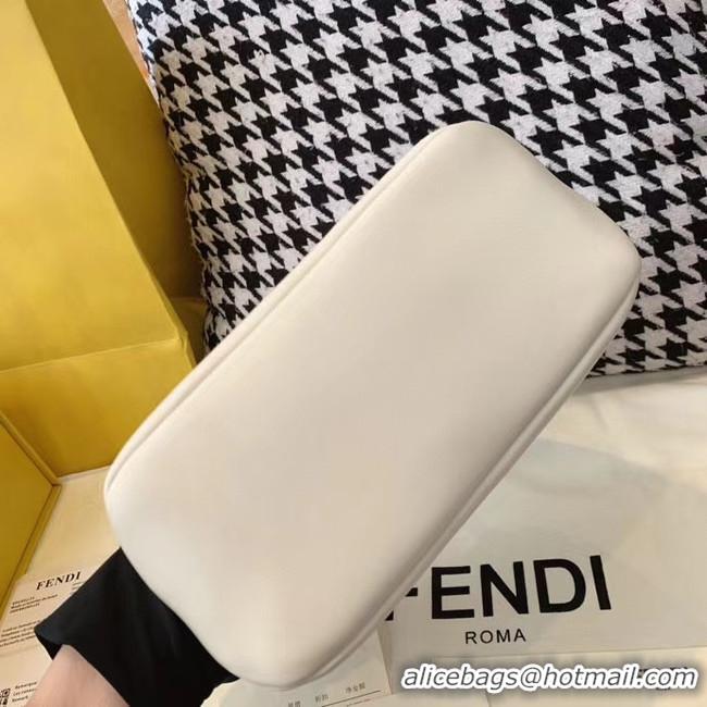 Grade Quality Fendi PEEKABOO ICONIC MINI nappa leather bag 8BN244 white