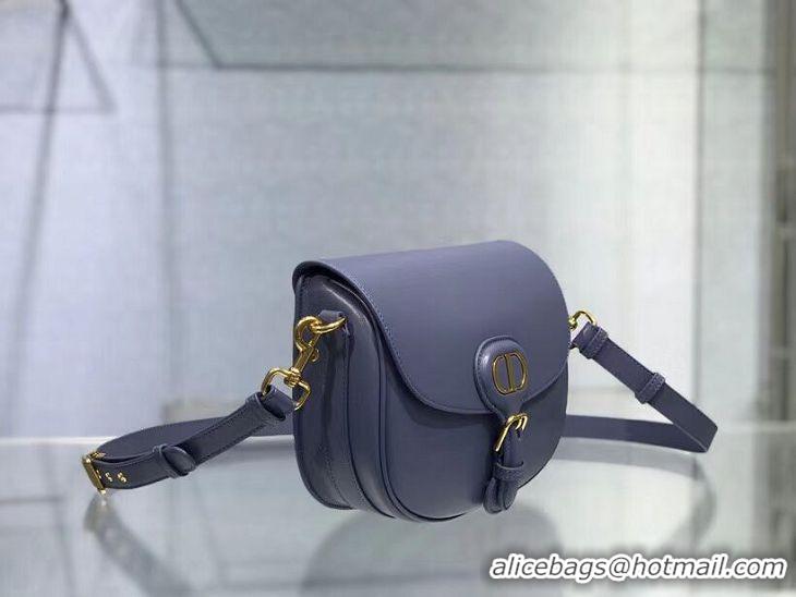 New Style MEDIUM DIOR BOBBY BAG Box Calfskin M9319 Royal Blue