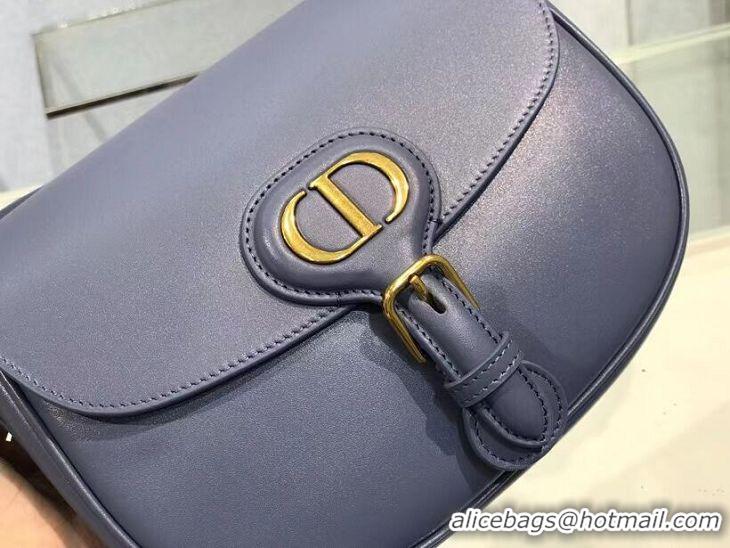 New Style MEDIUM DIOR BOBBY BAG Box Calfskin M9319 Royal Blue