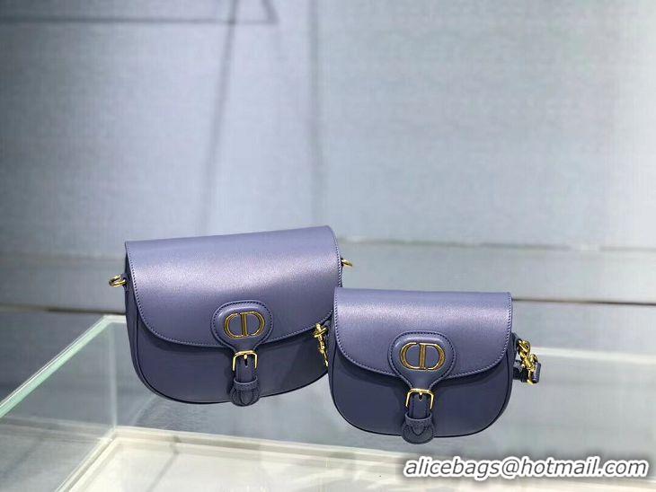 New Style MEDIUM DIOR BOBBY BAG Box Calfskin M9319 Royal Blue