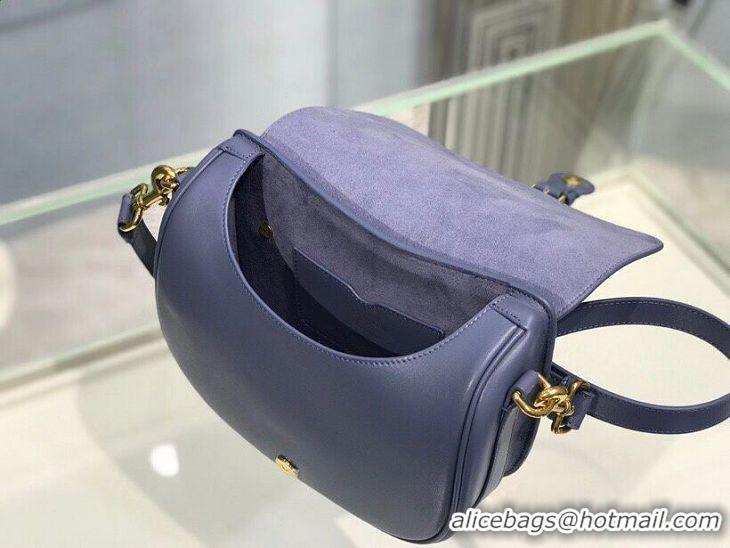 New Style MEDIUM DIOR BOBBY BAG Box Calfskin M9319 Royal Blue