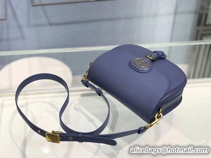 New Style MEDIUM DIOR BOBBY BAG Box Calfskin M9319 Royal Blue