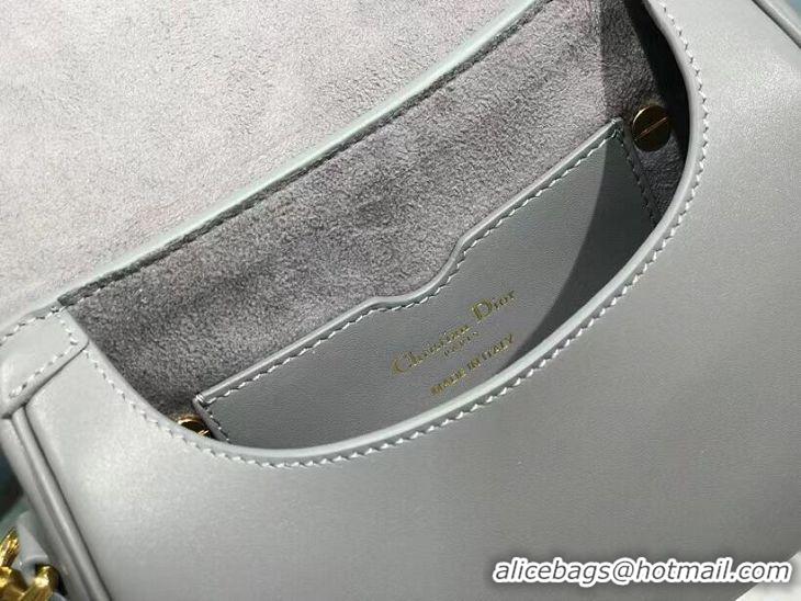 New Design SMALL DIOR BOBBY BAG Gray Box Calfskin Gray Box Calfskin M9317