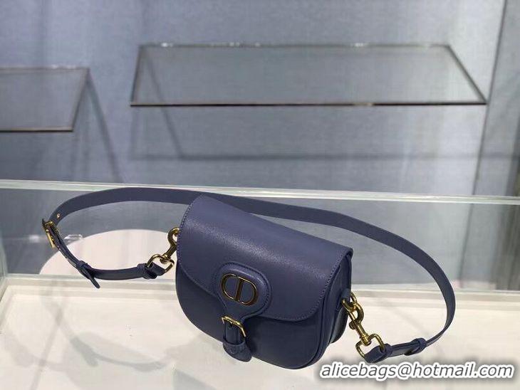 Low Price SMALL DIOR BOBBY BAG Gray Box Calfskin Gray Box Calfskin M9317 blue