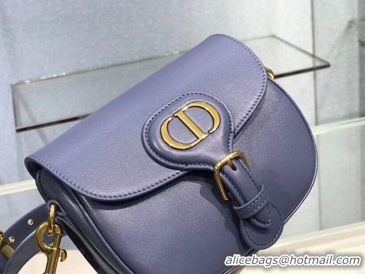 Low Price SMALL DIOR BOBBY BAG Gray Box Calfskin Gray Box Calfskin M9317 blue