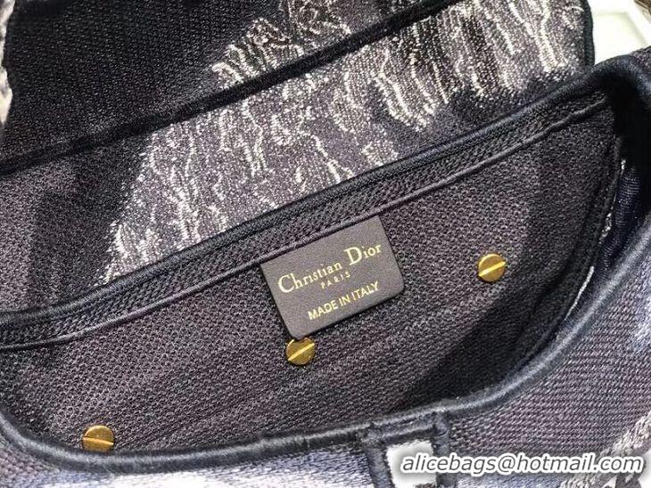 Top Quality DIOR SADDLE CAMOUFLAGE POUCH D2456F GREY