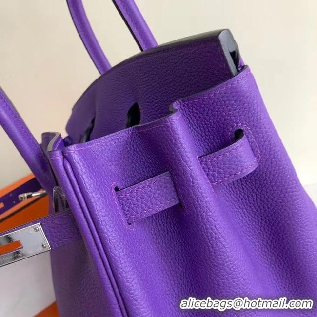 Top Design Hermes Birkin Bag Original Leather 35CM 17825 purple