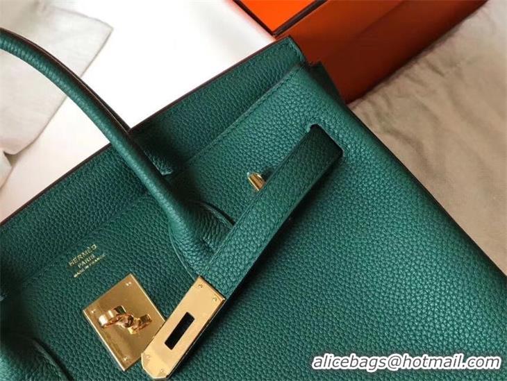 Shop Cheap Hermes Birkin Bag Original Leather 35CM 17825 Green