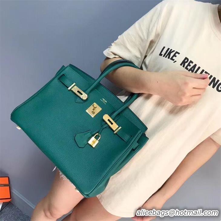 Shop Cheap Hermes Birkin Bag Original Leather 35CM 17825 Green