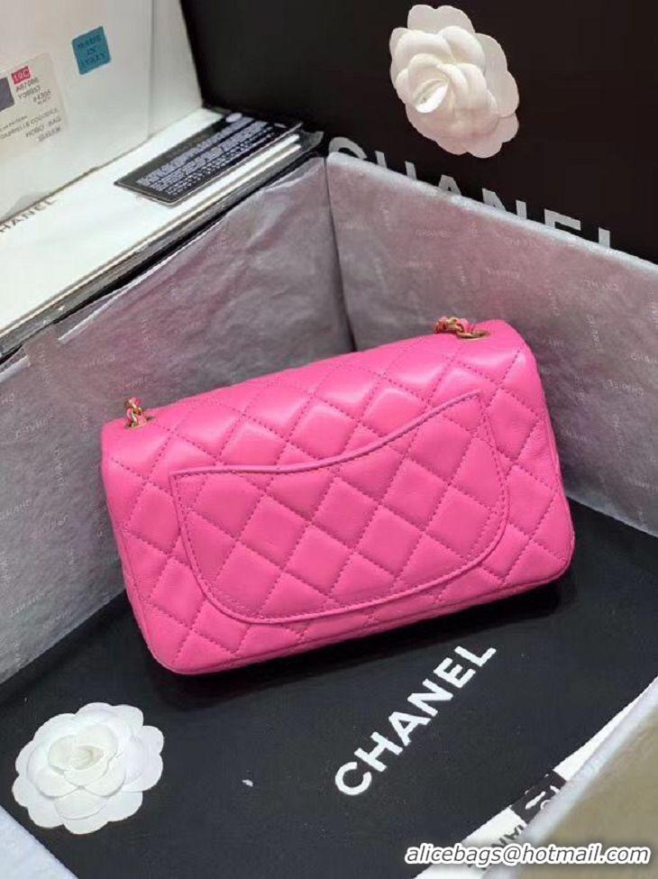 Promotional Cheapest Chanel MINI Flap Bag Original Sheepskin Leather AS1787 Pink