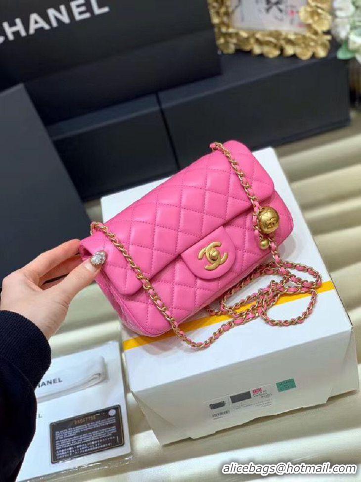 Promotional Cheapest Chanel MINI Flap Bag Original Sheepskin Leather AS1787 Pink