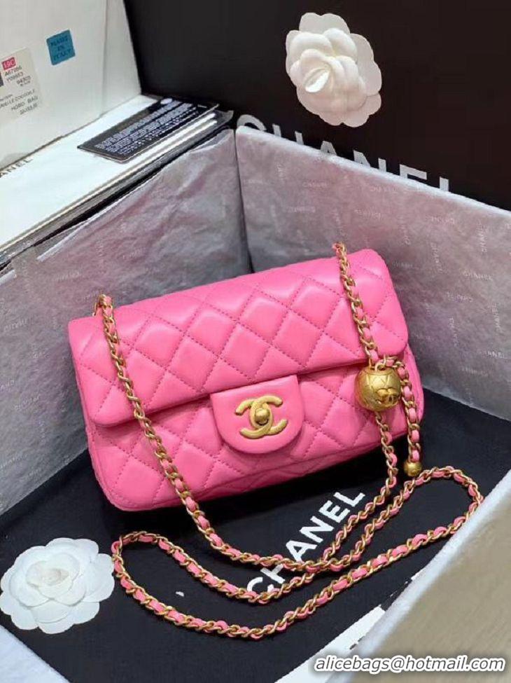 Promotional Cheapest Chanel MINI Flap Bag Original Sheepskin Leather AS1787 Pink