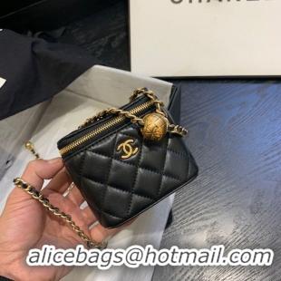 Low Price Chanel Original Small classic chain box handbag AP1447 black